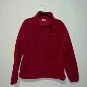 Columbia Long Sleeve Pink Full Zip Fleece Jacket 8 ZZ